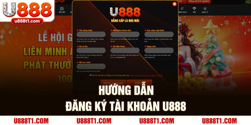 Hướng dẫn đăng ký tài khoản U888
